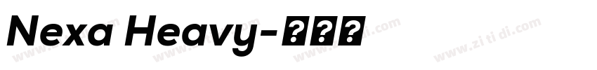Nexa Heavy字体转换